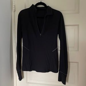 Black Lululemon quarter zip jacket